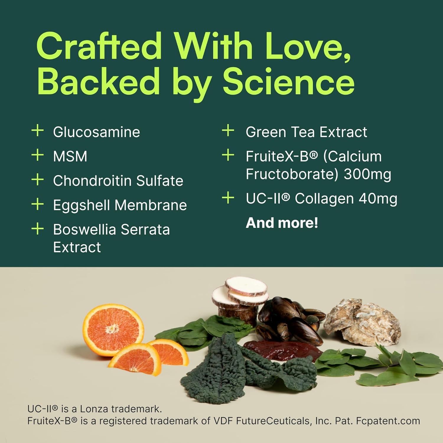 imageWuffes Advanced Joint Liquid for Dogs  Hip ampamp Joint Support Supplement with Glucosamine Chondroitin UCII Collagen and MSM for Small ampamp Large Breeds  16 Oz