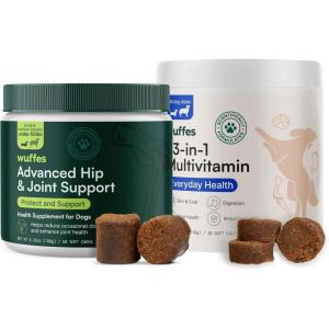 imageWuffes Hip and Joint Supplement for Large Breeds and 23in1 Multivitamin BundleSmall  Medium Breed