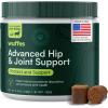 imageWuffes Advanced Dog Hip and Joint Supplement with Glucosamine Chondroitin Omega 3 MSM and Green Lipped Mussel 60 Pork Flavored Chews for Small and Medium Dog BreedsLarge Breed