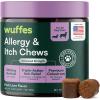 imageWuffes Allergy amp Itch Soft Chews Dog Allergy Support with Colostrum Vitamin E and Omega 3s for Dogs NonDrowsy Immune and Itchy Skin Support for All Dogs 60 Soft Chews